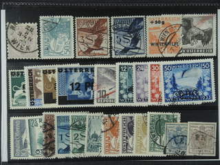 Austria. Used 1850-1951. All different, e.g. Mi 48, 477, 485-86, 551-54(defects)616, …