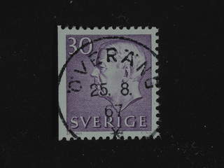 Sweden. Facit 422B used , 1964 Gustaf VI Adolf, type 3 30 öre violet. EXCELLENT …