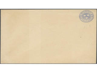 Sweden. Postal stationery, stamped envelope Facit Fk1V v , Stamped envelope 12 öre type …