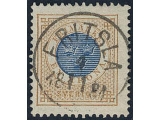 Sweden, Sverige, Sverige, Sverige. Facit 38c used, 1 Krona orange-brown/blue. EXCELLENT …
