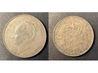 Nederländerna Wilhelmina (1890-1948) 2 1/2 gulden 1939, XF-UNC