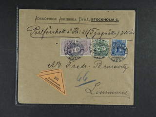 Sweden. Facit 74, 79, 85 cover , 2x4+5+20 öre on cash on delivery printed matter sent …