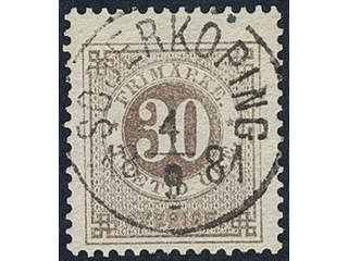 Sweden, Sverige, Sverige, Sverige. Facit 35e used, 30 öre brown. EXCELLENT cancellation …