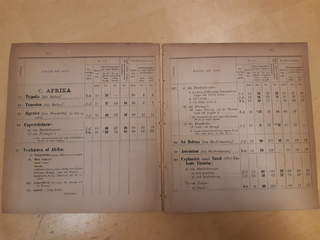 Literature. Rate book for letter mail to and from foreign destinations, 'Bihang till …
