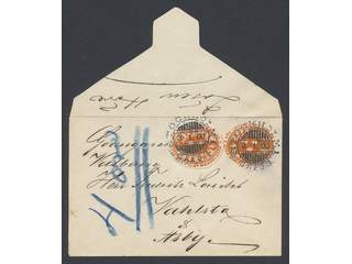 Sweden. Postal stationery, Stamped envelope, Facit Fk7, Stamped envelope 2 öre …