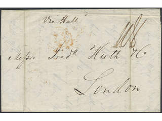 Sweden. Foreign-related cover. Great Britain. Letter sent from GOTHENBURG 19.8.1842 to …
