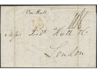 Sweden. Foreign-related cover. Great Britain. Letter sent from GOTHENBURG 19.8.1842 to …