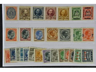 Denmark. ★ 1875–1928. All different, e.g. F 30, 66, 72, 74-75, 122-23, 144, 154, 156, …