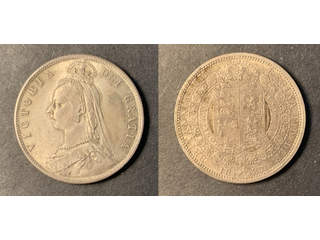 Storbritannien Queen Victoria (1837-1901) 1/2 crown 1887, XF-UNC