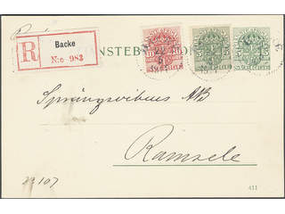 Sweden. Postal stationery, Official postcard, Facit TjbK6, Tj44, 47, 5 öre additionally …
