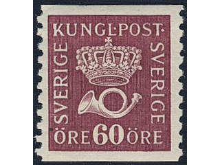 Sweden. Facit 163c ★, 60 öre violet-carmine vertical perf 9¾ type II on white paper …
