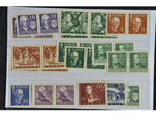 Sweden. ★★ 1938–48. All different, e.g. F 259BC/CB, 261-62BC/CB, 266BC/CB, 267CB, 268, …