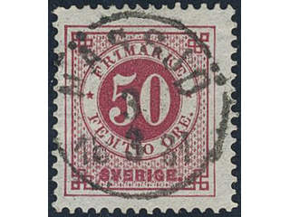 Sweden, Sverige, Sverige, Sverige. Facit 36c used, 50 öre violetish carmine. EXCELLENT …