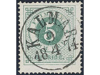 Sweden. Facit 19d used , 5 öre blue-green. EXCELLENT cancellation KALMAR 9.4.1874. …