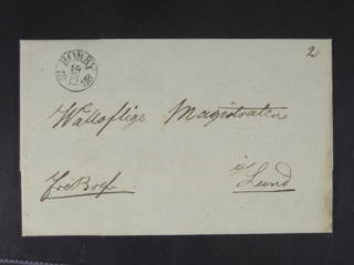 Sweden. M county. HÖRBY 19.12.1835, arc postmark. Type 2 on cover sent to Lund. Superb. …