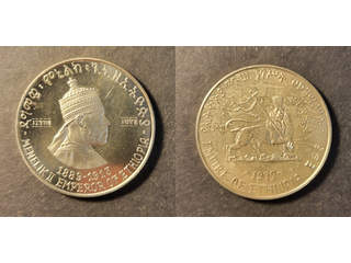 Ethiopia 5 dollars 1972 F NI, UNC