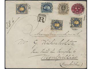 Sweden. Postal stationery, Stamped envelope, Facit Fk6, 42d, 56, 62,  additionally …