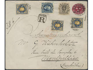 Sweden. Postal stationery, Stamped envelope, Facit Fk6, 42d, 56, 62, additionally …
