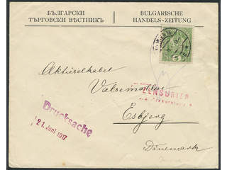 Austria. Michel 186 cover , 5 h on printed matter sent from WIEN 22.VI.17 to Denmark. …