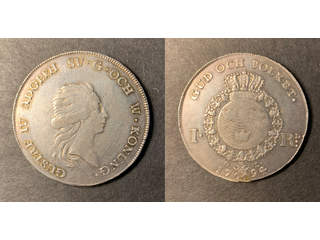 Sverige Gustav IV Adolf (1792-1809) 1 riksdaler 1794, 1+/01