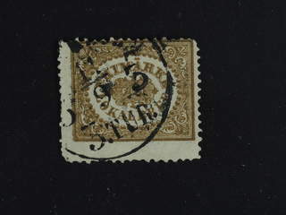 Sweden. Facit 13 used , 3 öre brown. Cancelled (STOCKHO)LM 3.TUR 11.9. Short perfs. …