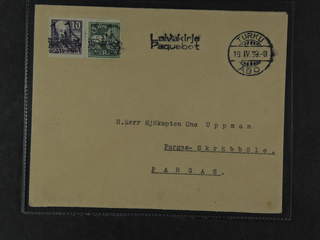 Sweden. Facit 143A, 259A. FINLAND. Finnish ship silhuette cancellations together with …