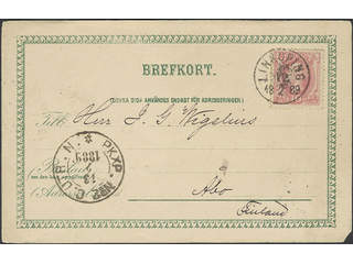 Sweden. Facit 45 cover , 10 öre on postcard (small paper loss) sent from LINKÖPING …