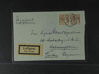 Sweden. Facit 326A cover , 1940 Johan Tobias Sergel, 2x15 öre, on air mail cover sent …