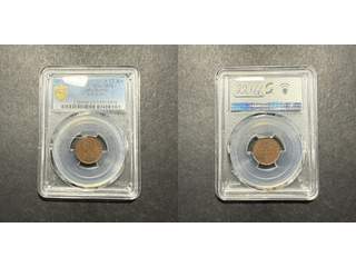 Indien Queen Victoria (1837-1901) 1/12 anna 1875 (C), AU/UNC, PCGS MS62 BN
