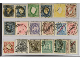 Portugal. Used 1853–1892. All different, e.g. Mi 2, 6, 47-49, 53, 62, 64, 83, 85. Mostly …