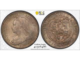 Storbritannien Queen Victoria (1837-1901) 1 shilling 1900, UNC, PCGS MS64+