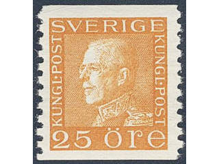 Sweden. Facit 184 ★★ , 25 öre orange on white paper.
