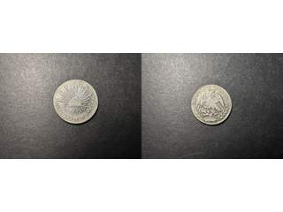 Mexiko 4 reales 1868 Go YF, AU