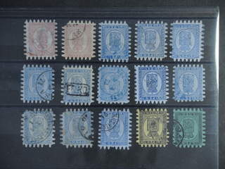 Finland. Used. Small lot large toothed stamps, mostly 20 k. Somewhat mixed quality. (15)
