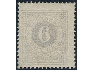 Sweden. Facit 20i ★, 6 öre dull blue-lilac. SEK 4000