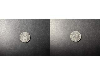 Sverige Oscar II (1872-1907) 25 öre 1881, 01/0