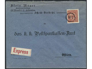 Austria. Michel 197 cover , 80 h on nice express cover sent to Wien. Cancellation W.1.