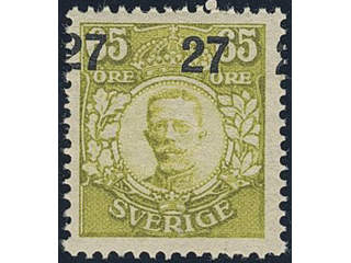 Sweden. Facit 103v3 ★★, Surcharge 12 / 65 öre surcharge with three figures. SEK 1600