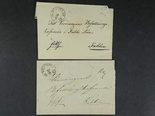 Sweden. U county. WESTERÅS 1835–1843, arc postmark. Type 3 on three covers sent to Falun …