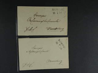 Sweden. N county. HALMSTAD, rectangular postmark. Type 3–4 on three beautiful covers …