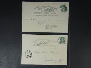 Sweden. DENMARK. Swedish TPO cancellations PKXP No 81A and B (Helsingør–Helsingborg …