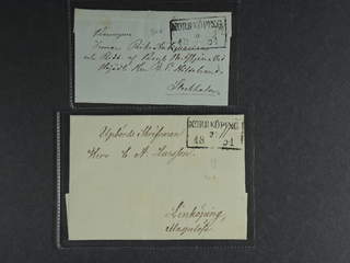 Sweden. E county. NORRKÖPING 1851, rectangular postmark. Type 6 on two covers sent to …