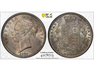 Storbritannien Queen Victoria (1837-1901) 1/2 crown 1878, XF-UNC, PCGS MS63 toned