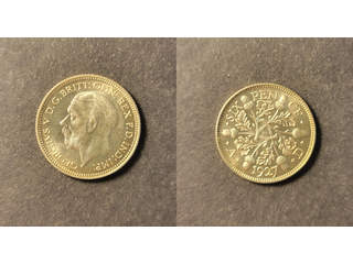 Great Britain George V (1910-1936) 6 pence 1927, PROOF