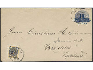 Sweden. Postal stationery, stamped envelope Facit Fk5, 51a , Stamped envelope 10/12 öre …