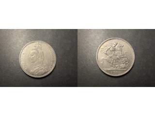 Storbritannien Queen Victoria (1837-1901) Double florin 1887, AU