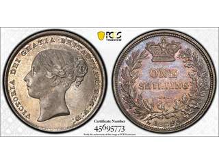 Storbritannien Queen Victoria (1837-1901) 1 shilling 1839, PCGS AU58