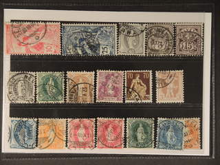 Switzerland. Used 1900–08. All different, e.g. Mi 72 III, 73, 77, 83, 87, 91C, 92, 94, …