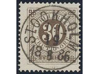 Sweden, Sverige, Sverige, Sverige. Facit 47a used, 30 öre olivish brown. EXCELLENT …