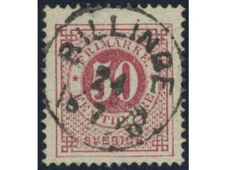 Sweden, Sverige, Sverige, Sverige. Facit 36a used, 50 öre carmine. Superb cancellation …
